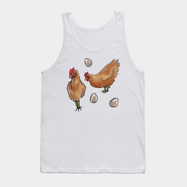 Chickens Tank Top by shehitsback